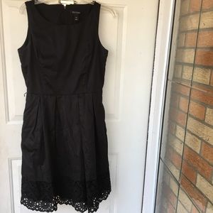 WHBM Dress Womens 12 Sleeveless Fit Flare Pleated